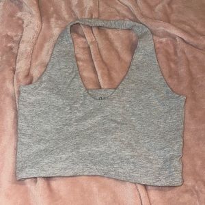 John Galt gray halter top